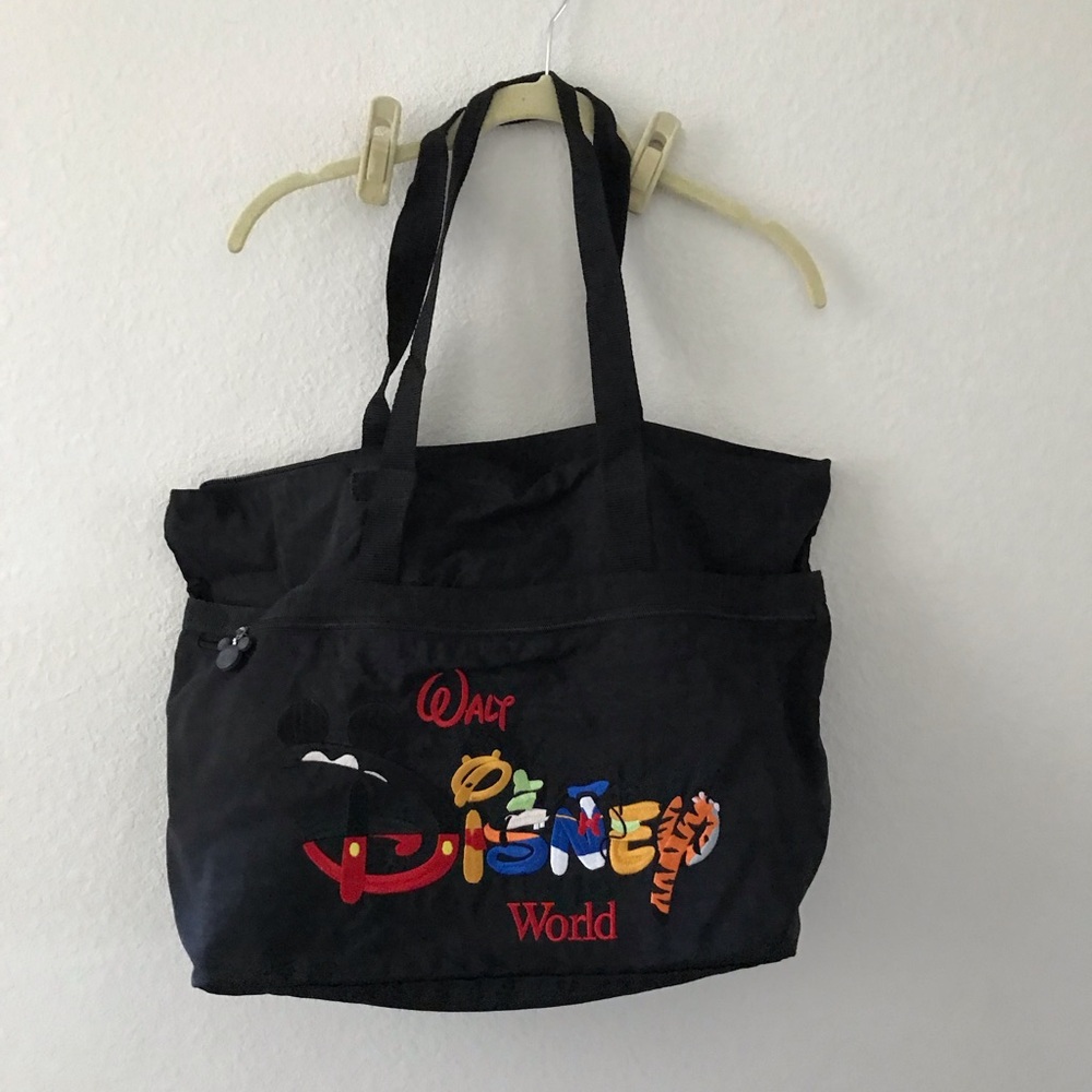 Disney World Black Tote with Colorful Logo